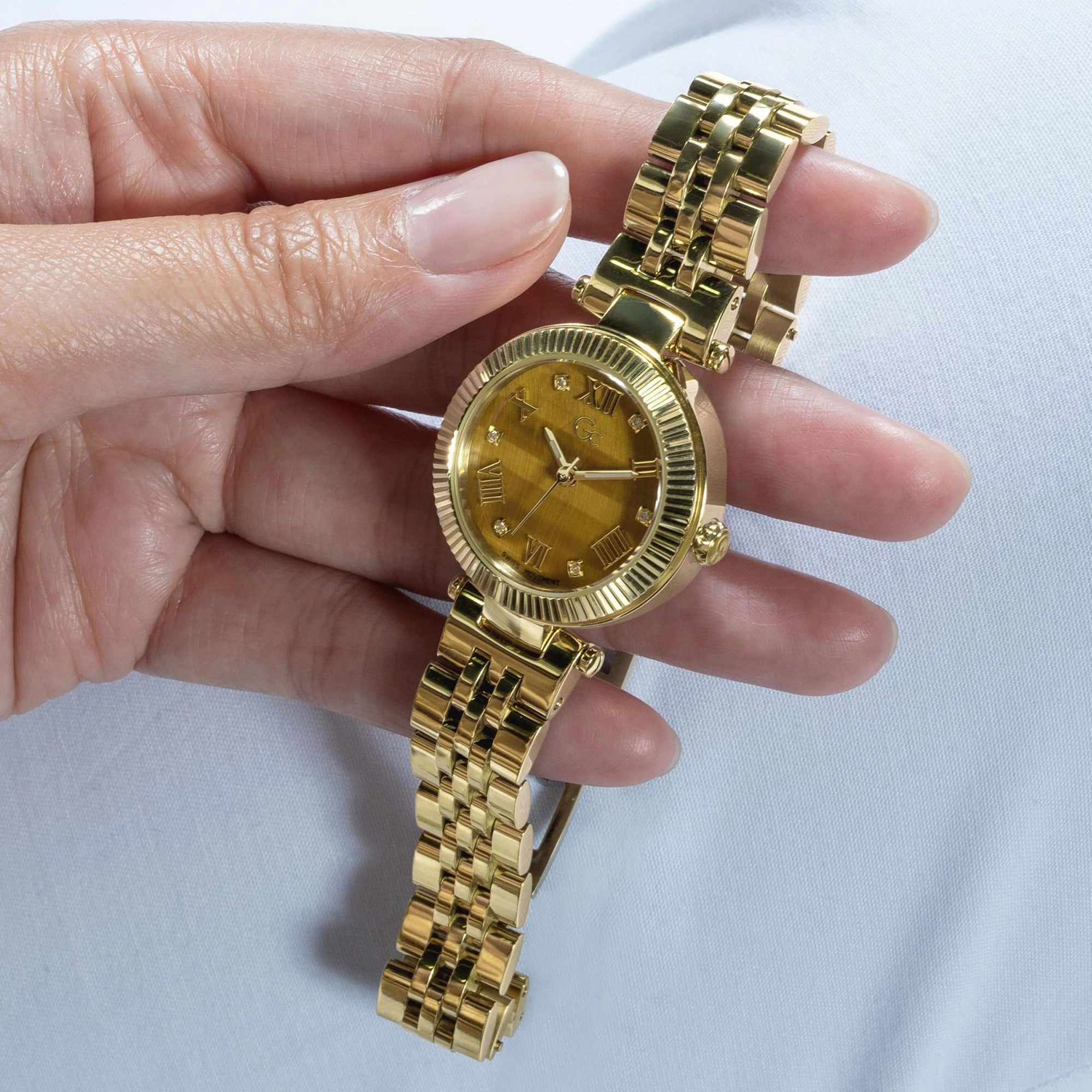 Women's Brown Dial Analog Stainless Steel Watch Z02005L4MF