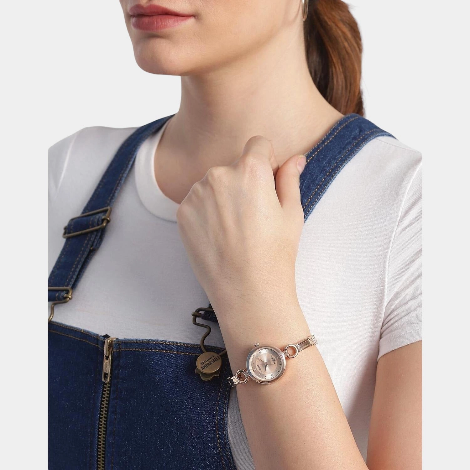 Women's Gold Analog Stainless Steel Watch TWEL11425