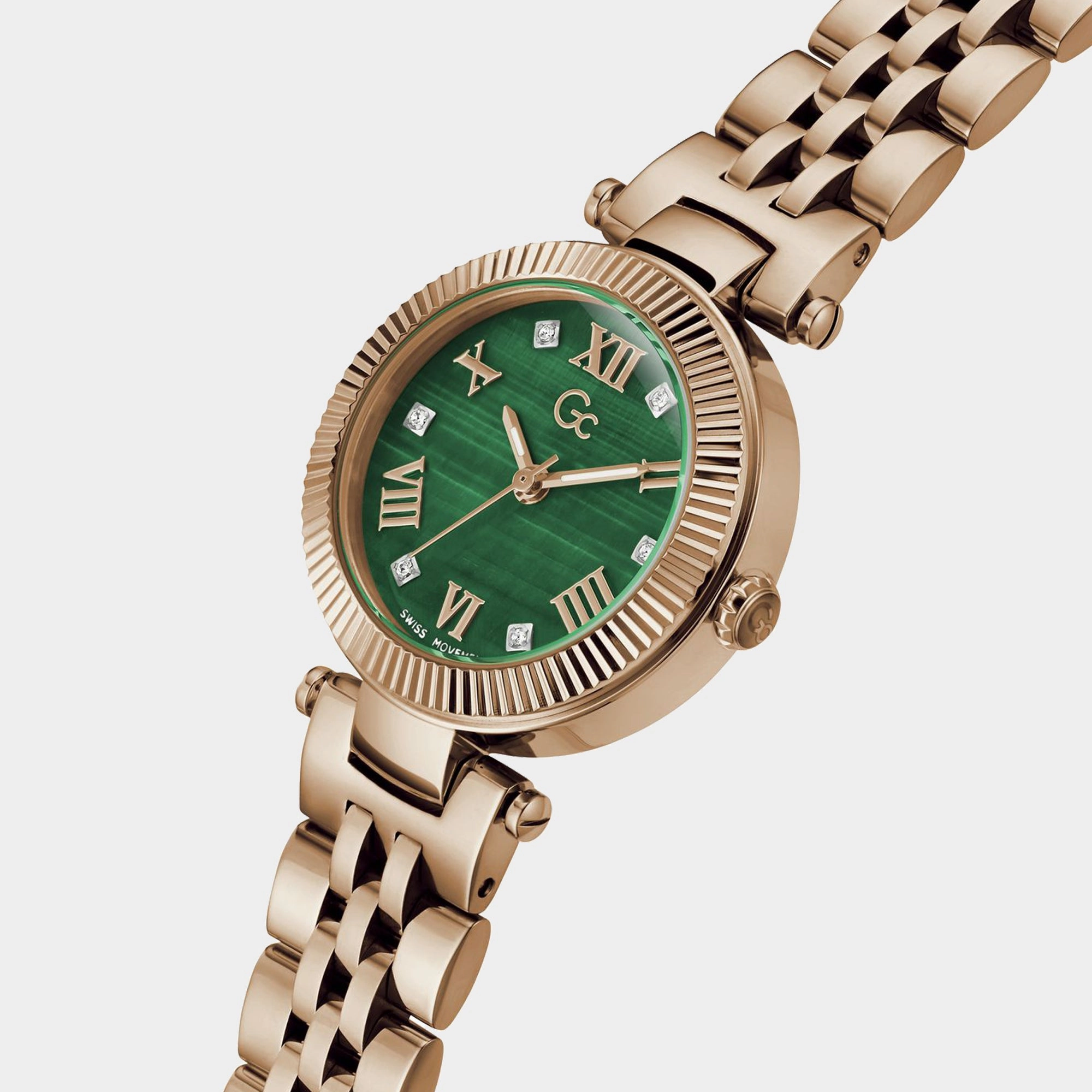 Women's Green Analog Stainless Steel Watch Z02006L9MF