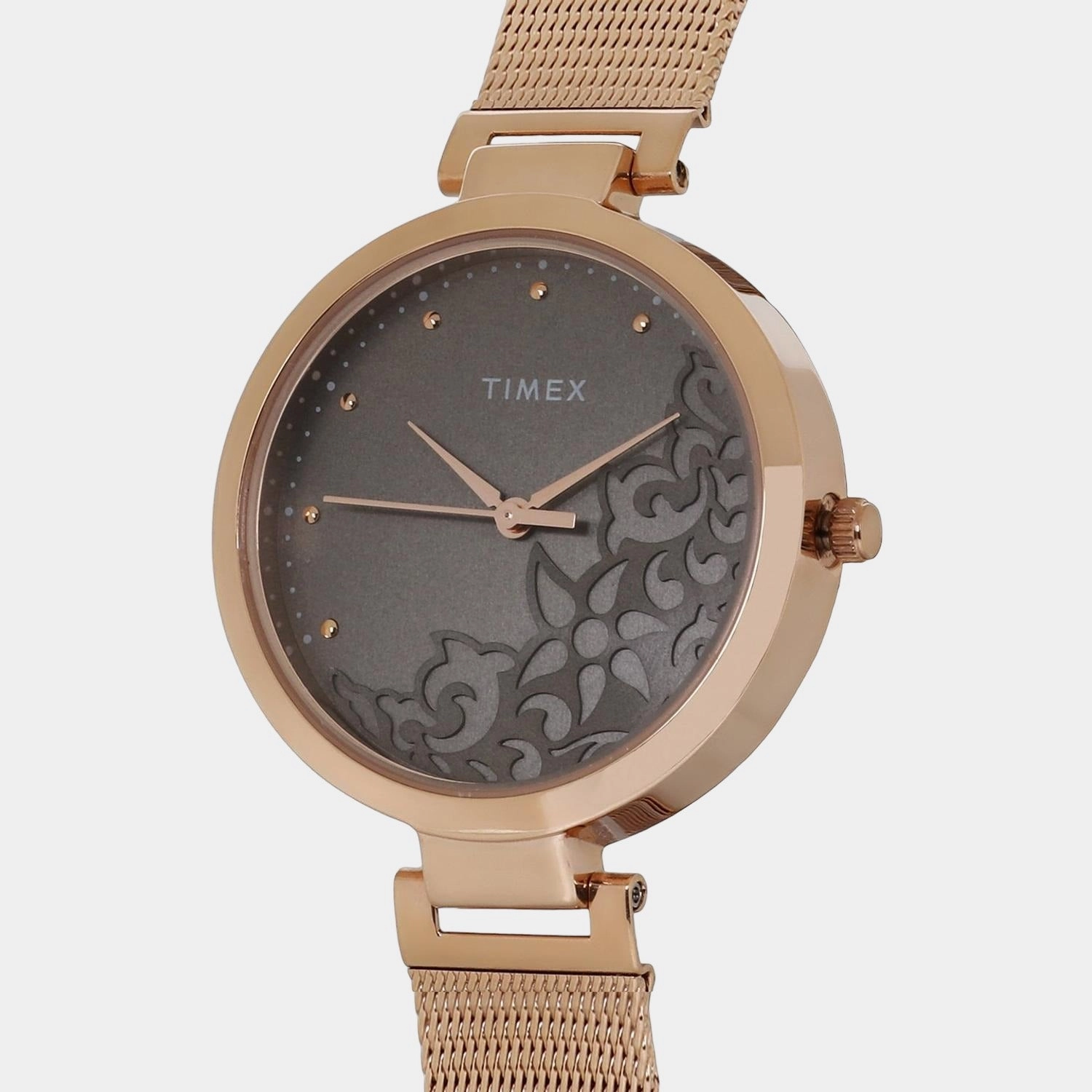Women's Grey Analog Stainless Steel Watch TW000X222