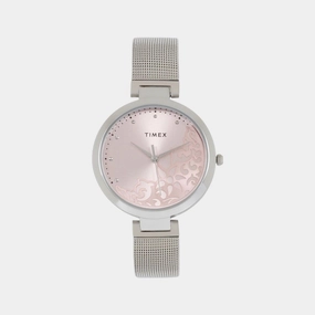 Women's Pink Analog Stainless Steel Watch TW000X217