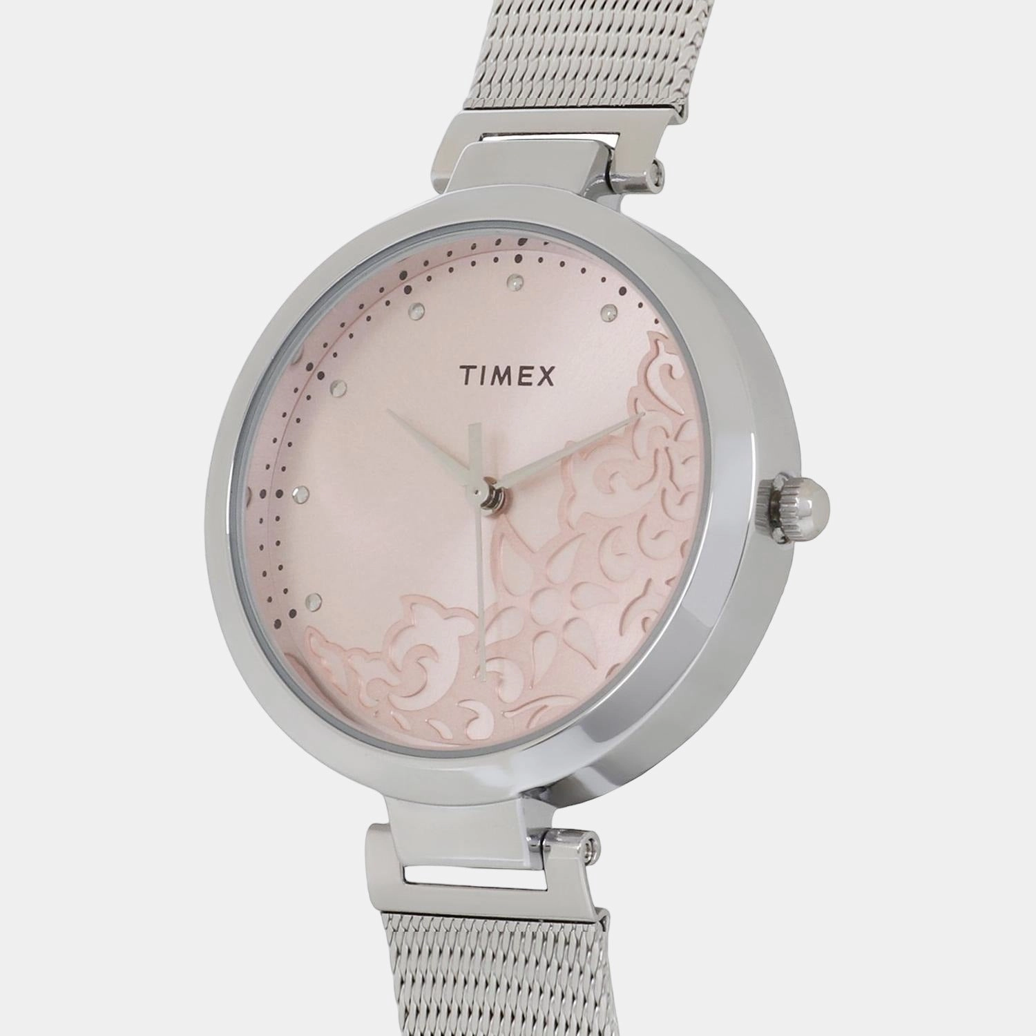 Women's Pink Analog Stainless Steel Watch TW000X217