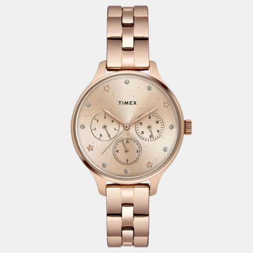 Women's Rose Gold Analog Brass Watch TWEL14814