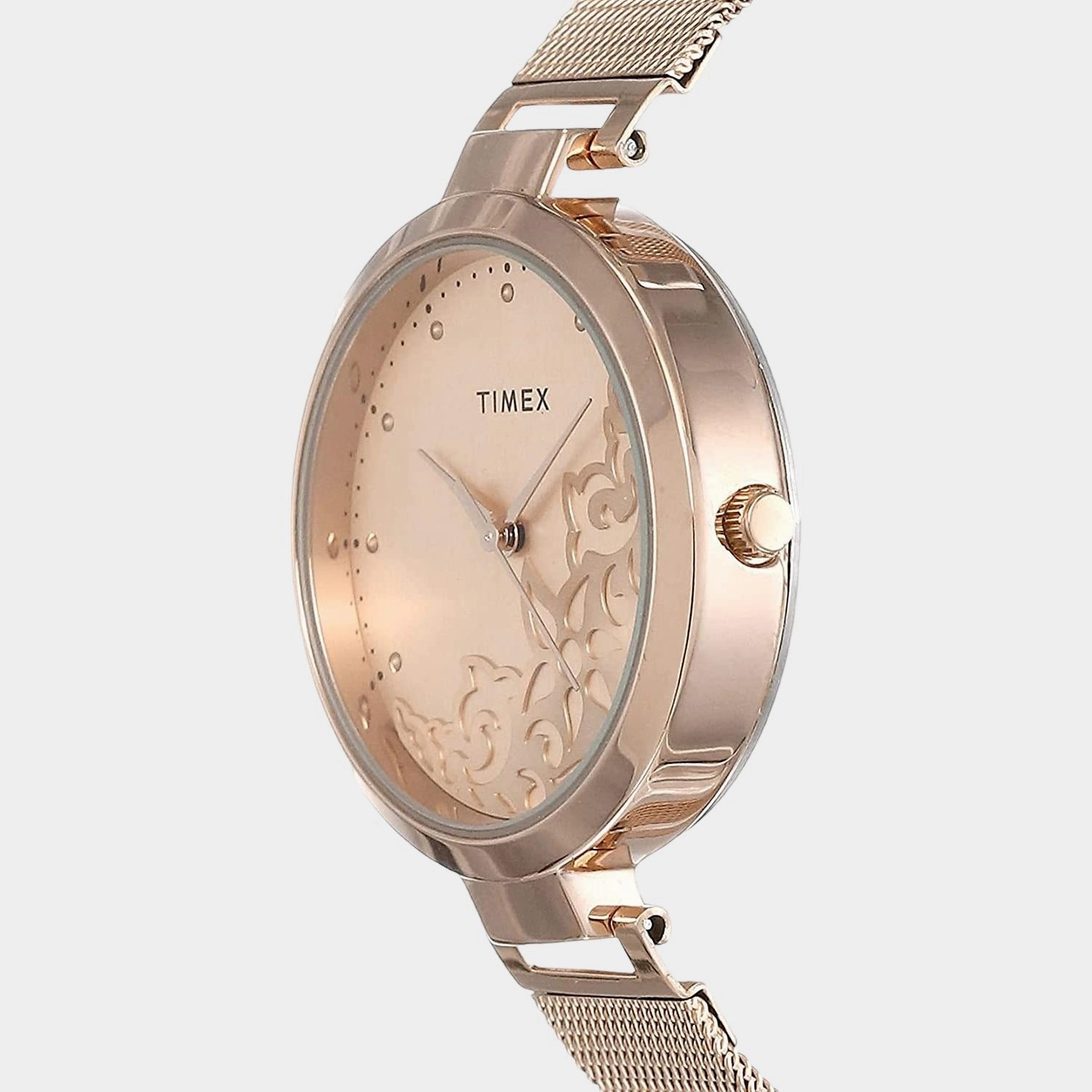 Women's Rose Gold Analog Stainless Steel Watch TW000X219