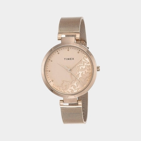 Women's Rose Gold Analog Stainless Steel Watch TW000X219