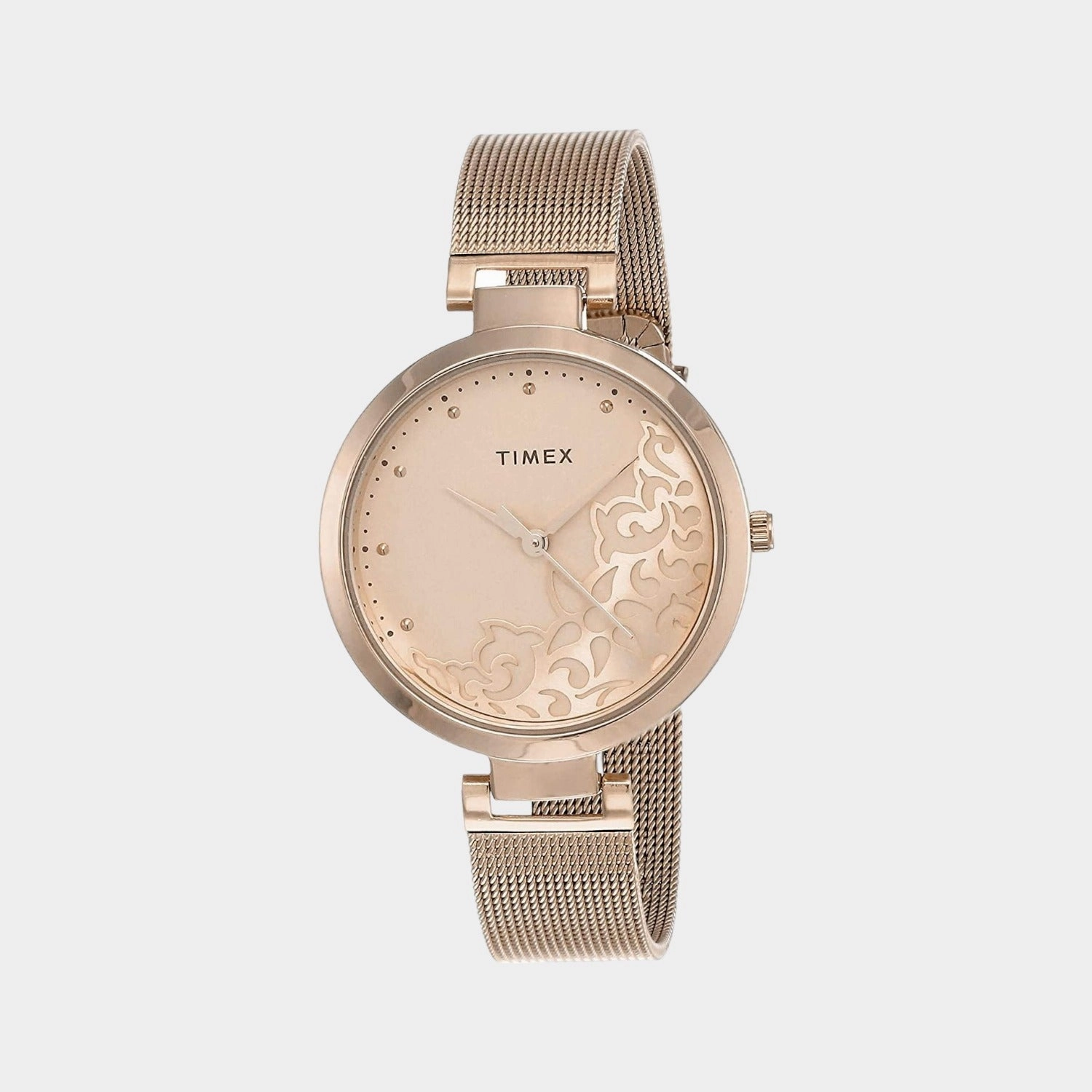 Women's Rose Gold Analog Stainless Steel Watch TW000X219
