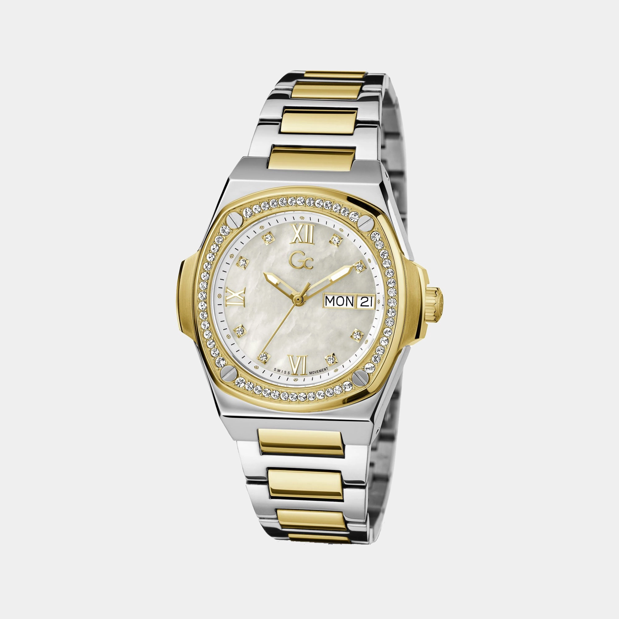Women's White Analog Stainless Steel Watch Y98008L1MF