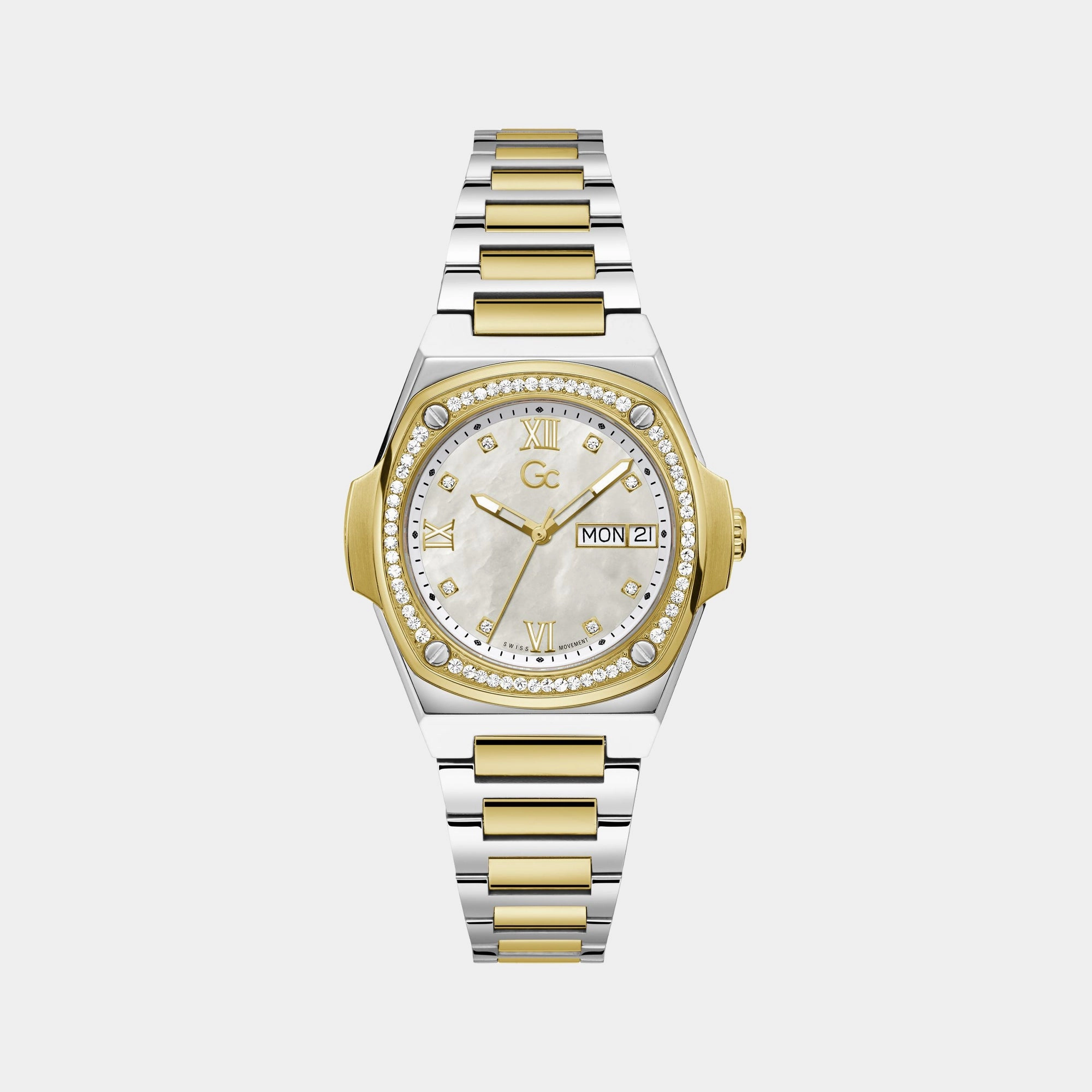 Women's White Analog Stainless Steel Watch Y98008L1MF