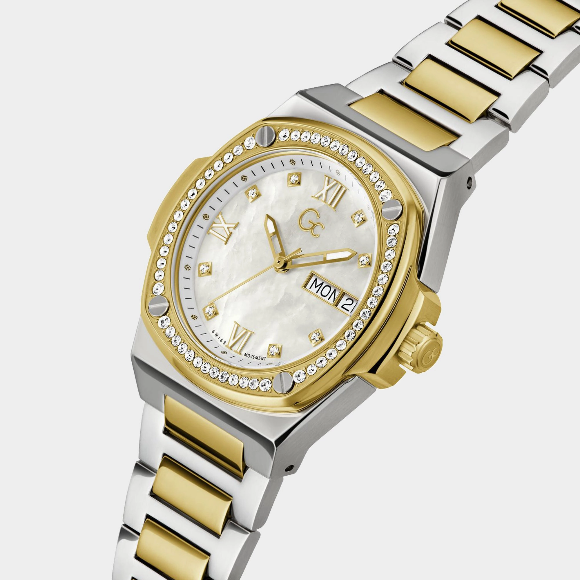 Women's White Analog Stainless Steel Watch Y98008L1MF