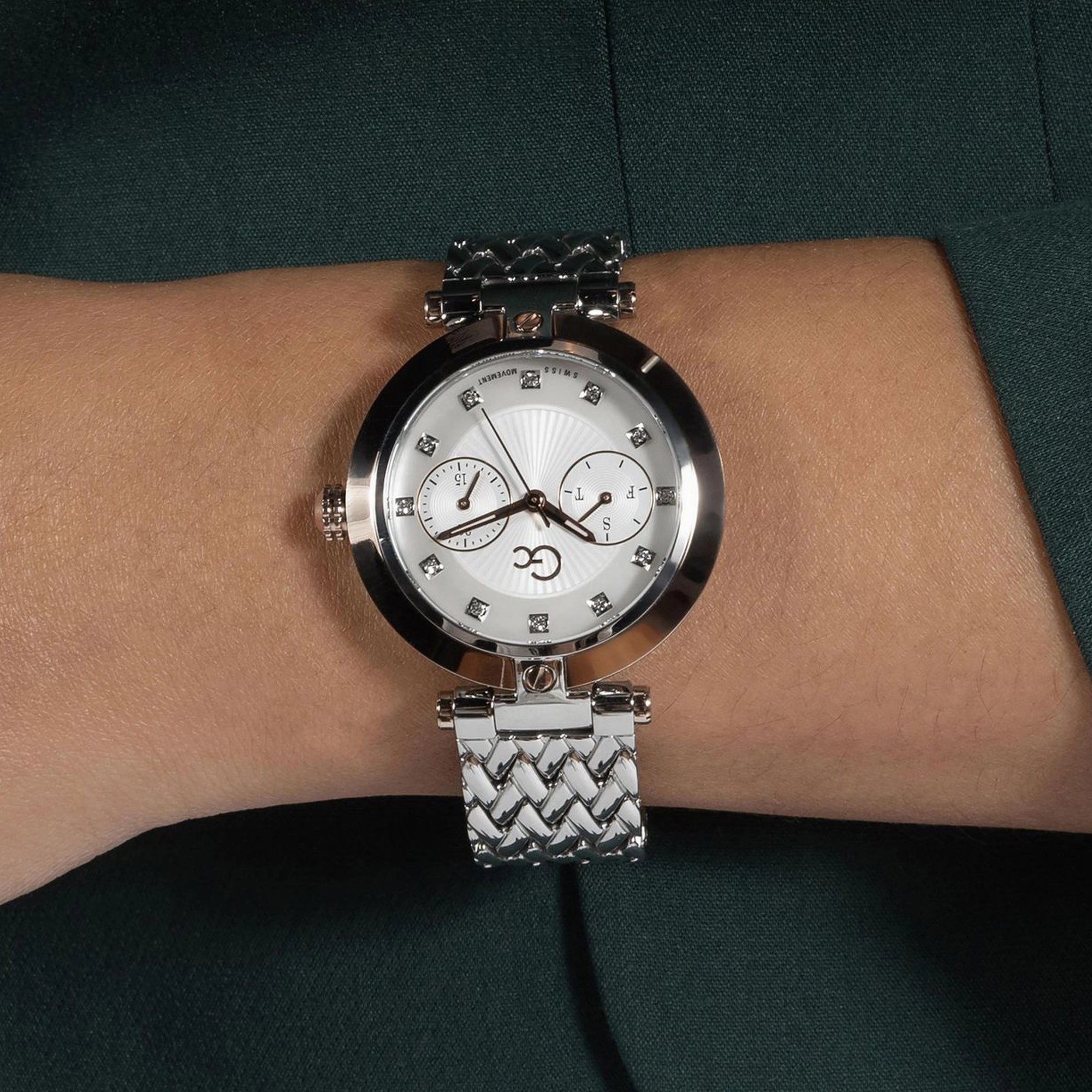 Women's White Multi-Function Stainless Steel Watch Z21006L1MF
