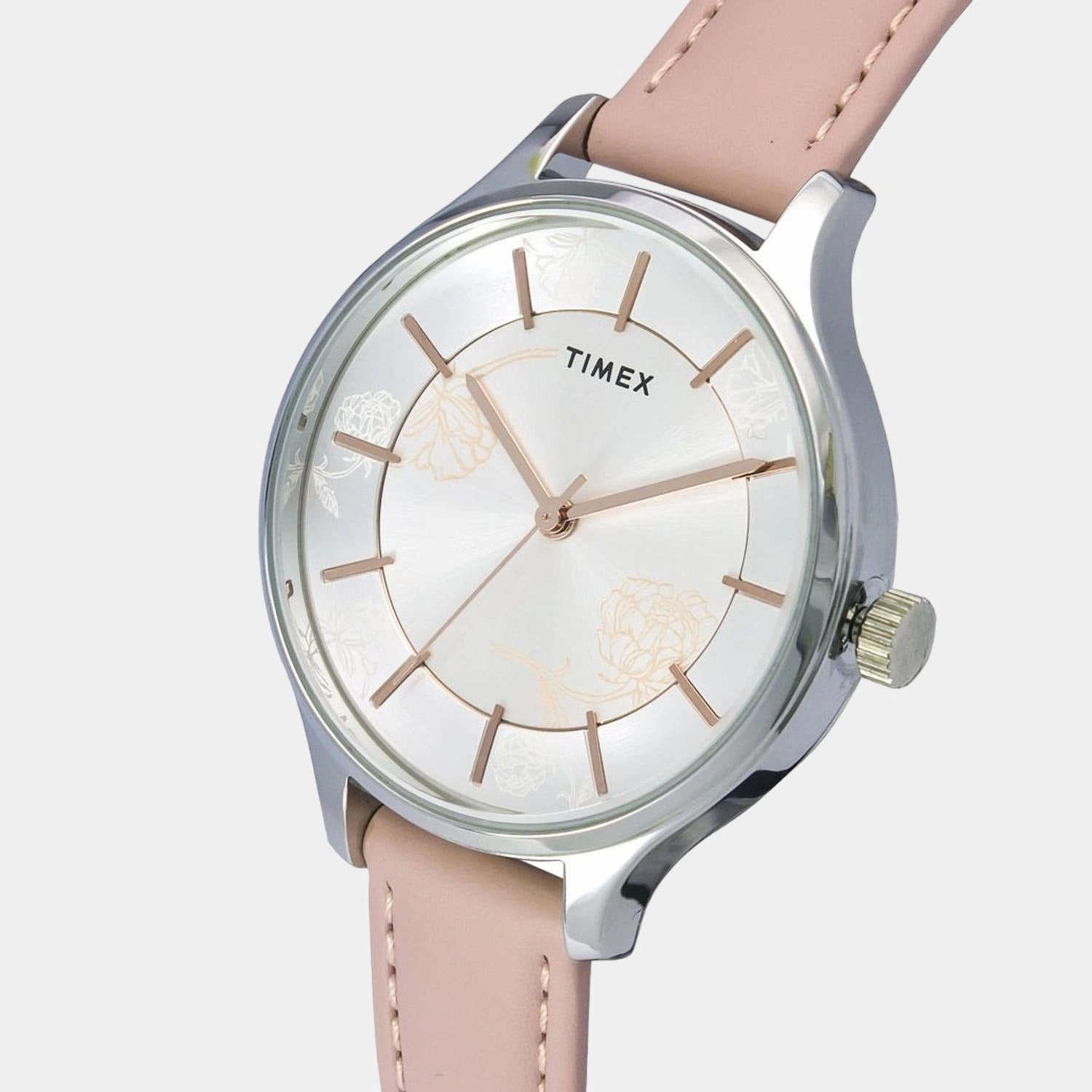 Women Silver Analog Silicon Watch TWEL14805