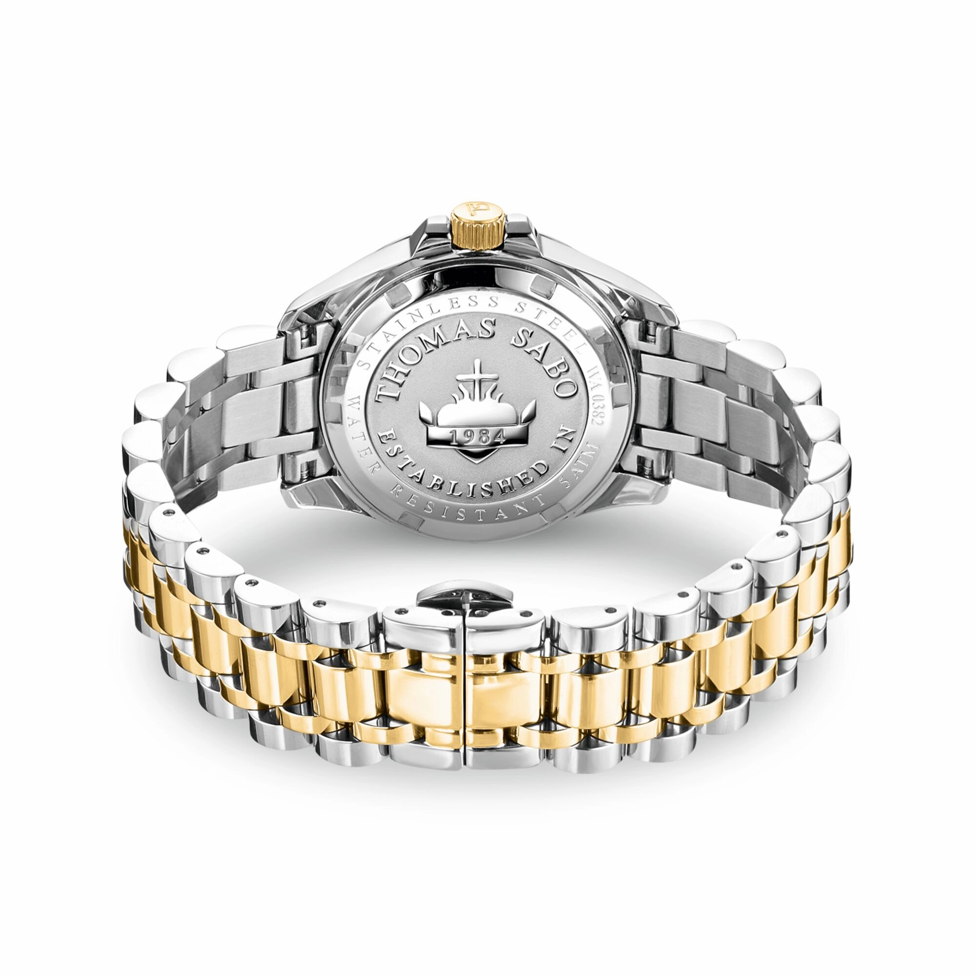 Womens watch flowers from pink coloured stones
