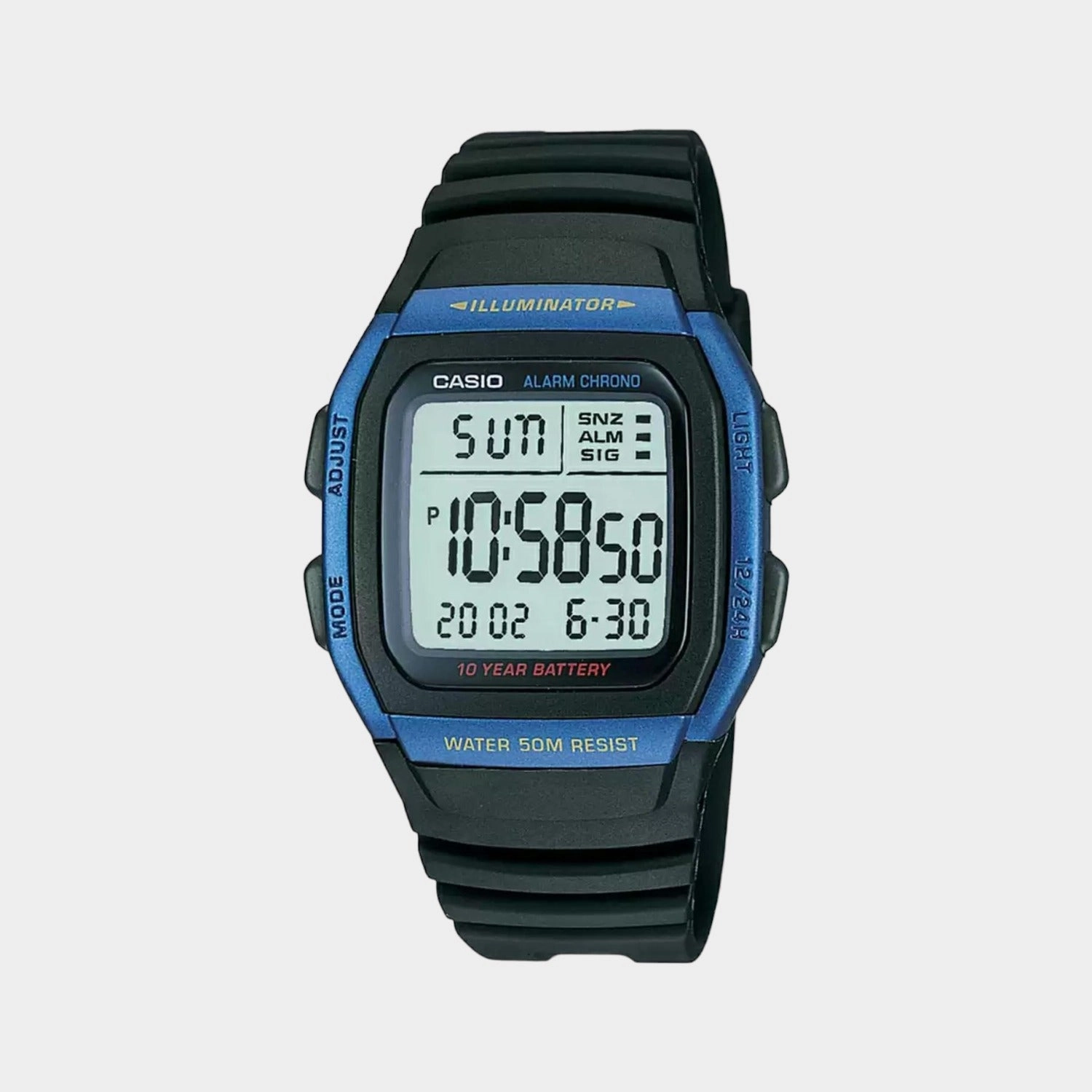 Youth Men's Digital Resin Watch D055 - W-96H-2AVDF